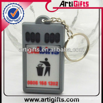 Custom custom rubber 3d keychain pvc logo personalizado